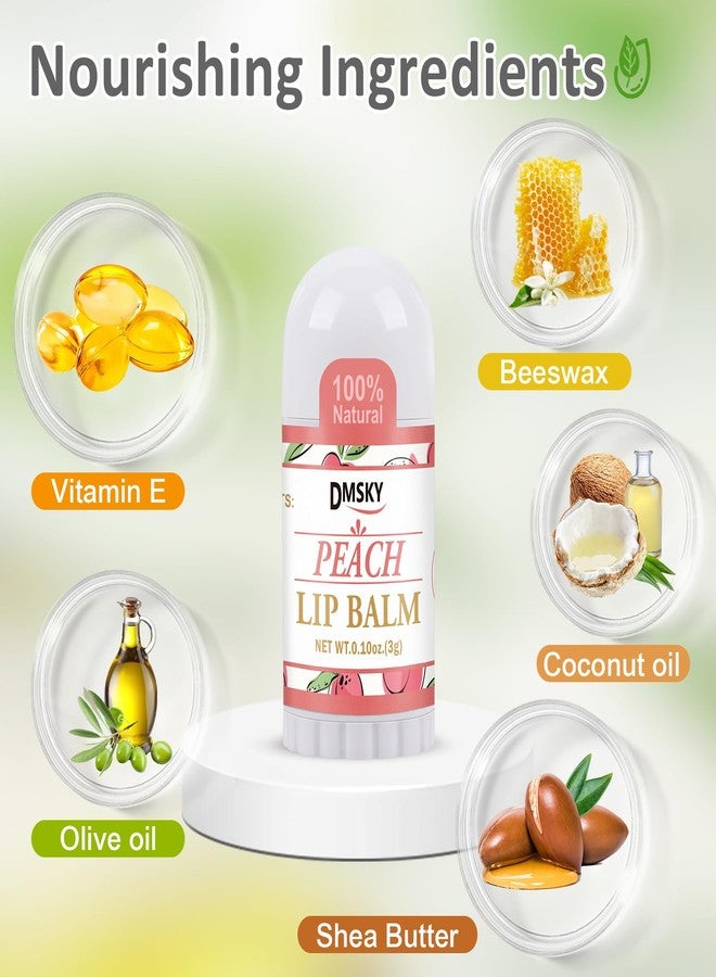 DMSKY 20 Pack Mini Lip Balm, Natural Lip Balm Bulk with Vitamin E and Coconut Oil, Moisturizing Lip Balms for Dry Cracked lips - 10 Flavors - Image 3